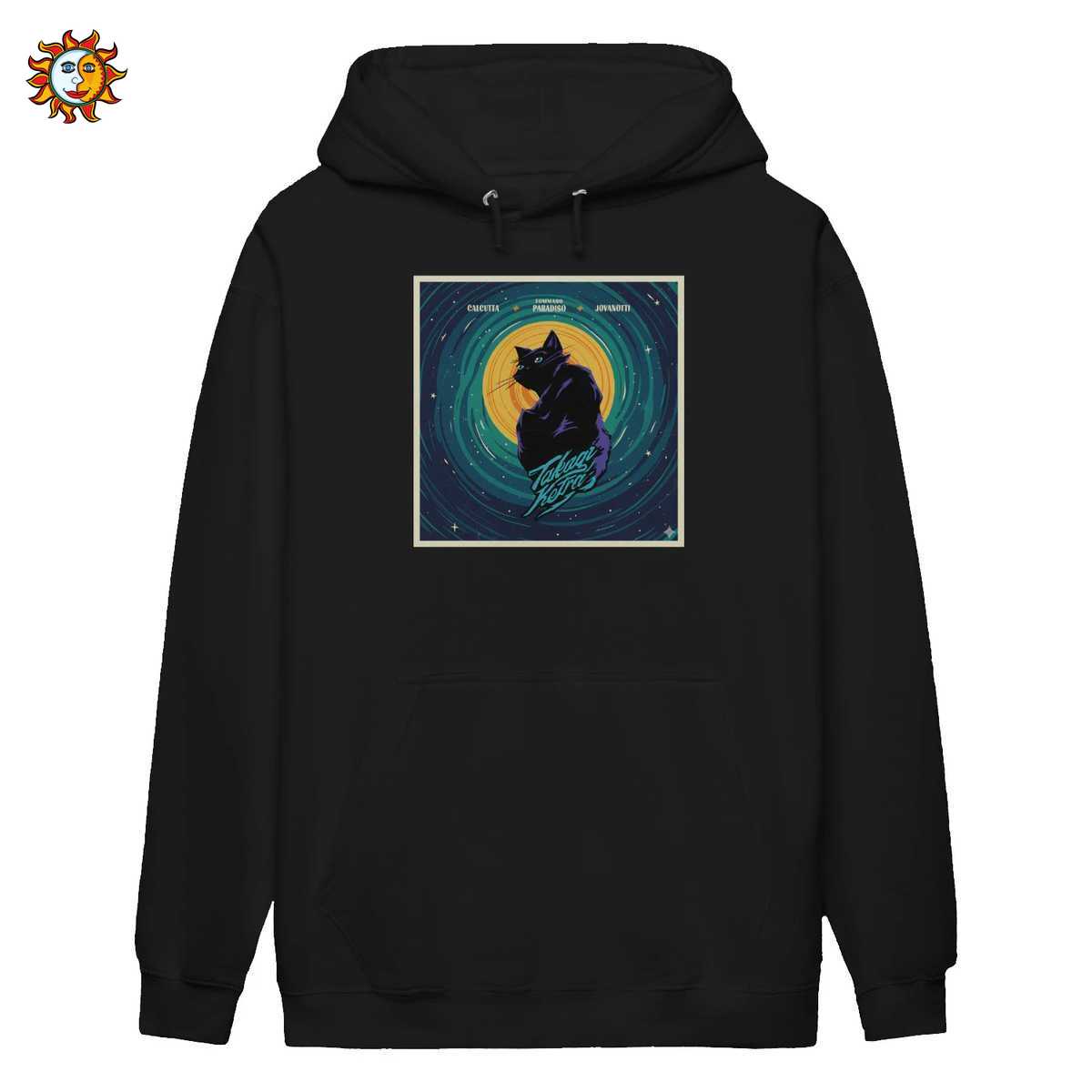 Maglietta La Luna e la Gatta di Jovanotti - T-shirt Stile Fumetto Retrò 2 Felpa con Cappuccio Jovanotti La Luna e la Gatta Stile Fumetto Retrò
