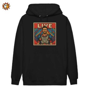 Felpa con Cappuccio Jovanotti 'Live 2184' | Abbigliamento Stile Retrò Futuristico