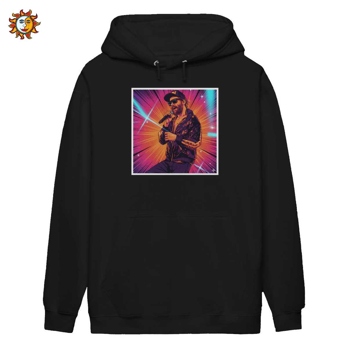 T-shirt Jovanotti Le Canzoni Stile Fumetto Retrò - Maglietta Pop Art Vintage 2 Felpa con Cappuccio Jovanotti Stile Fumetto Retrò Anni '80