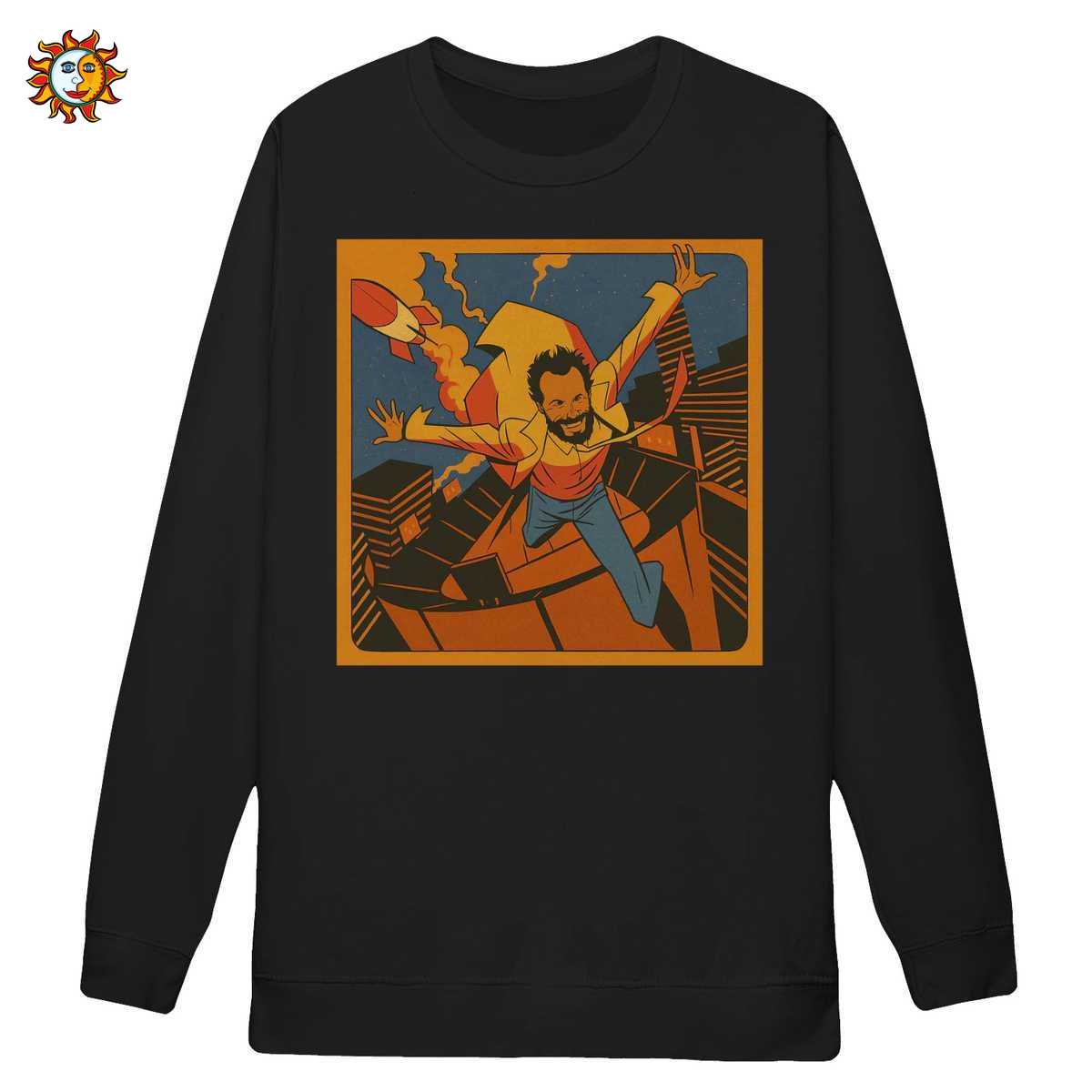 T-shirt Jovanotti Backup Tour 2013 | Maglietta Concerto Stile Fumetto 2 Felpa Jovanotti Backup Tour 2013 con Grafica Vintage Stile Fumetto