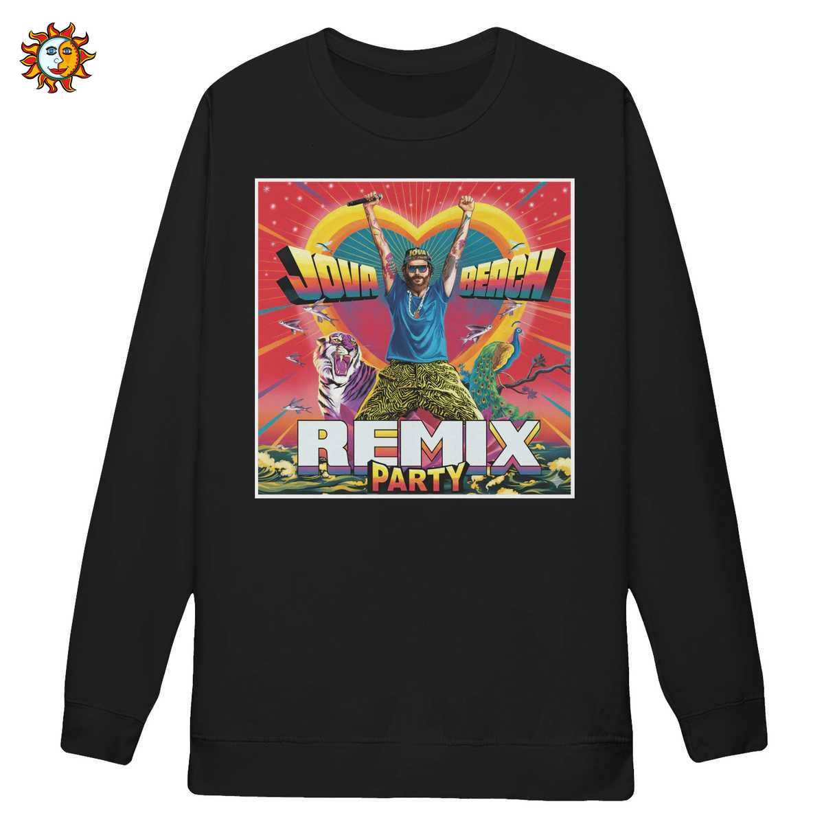 Maglietta Jovanotti Jova Beach Remix Party | T-Shirt Stile Fumetto Retrò 3 Felpa Jovanotti Jova Beach Party Remix | Stile Retro Comic Vintage