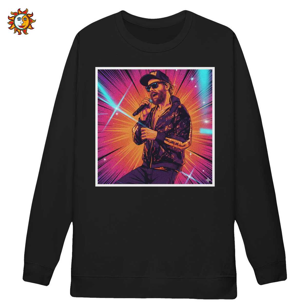 T-shirt Jovanotti Le Canzoni Stile Fumetto Retrò - Maglietta Pop Art Vintage 3 Felpa Jovanotti Stile Fumetto Retrò | Maglione Tributo Anni '80 Le Canzoni