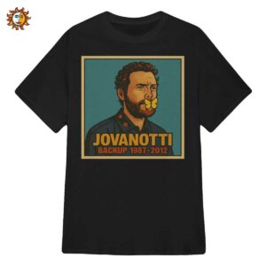 Maglietta Jovanotti Backup 1987-2012: T-Shirt Stile Vintage per Fan di Lorenzo Cherubini