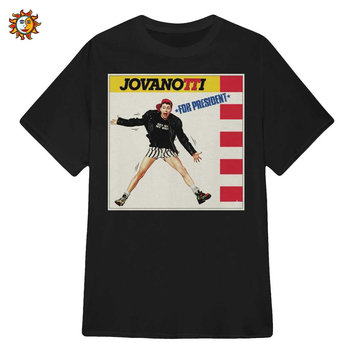 T-shirt Jovanotti For President: Maglietta Vintage Retrò Stile Fumetto Anni '80 1 Maglietta Jovanotti For President Stile Retrò Anni '80