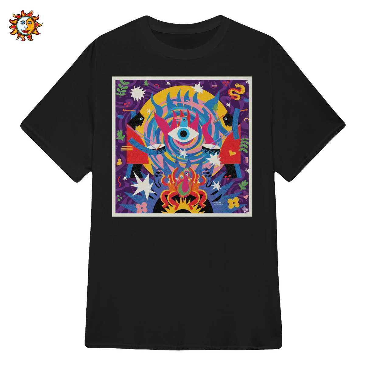 T-shirt Jovanotti Il Boom: Maglietta Ufficiale Stile Retrò Psichedelico 1 T-shirt Jovanotti Il Boom: Maglietta Ufficiale Stile Retrò Psichedelico