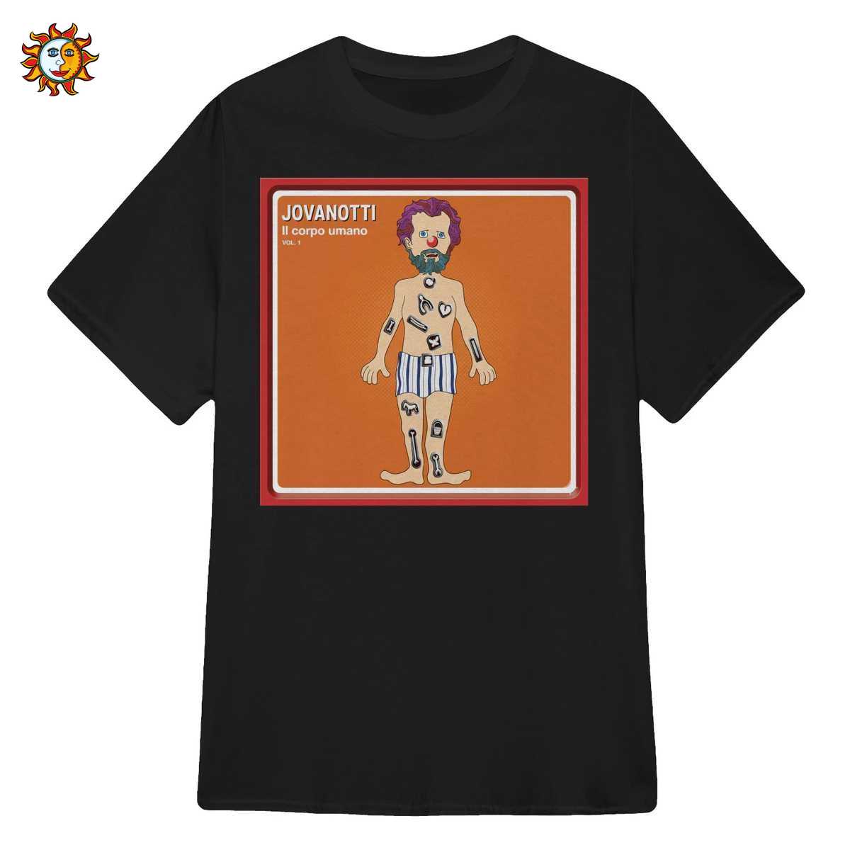 T-shirt Jovanotti 'Il corpo umano': Maglietta Stile Fumetto Retrò Anni 90 1 T-shirt Jovanotti 'Il corpo umano': Maglietta Stile Fumetto Retrò Anni 90
