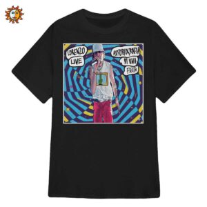 T-shirt Jovanotti Lorenzo Live: Maglietta Vintage Stile Fumetto Anni 90