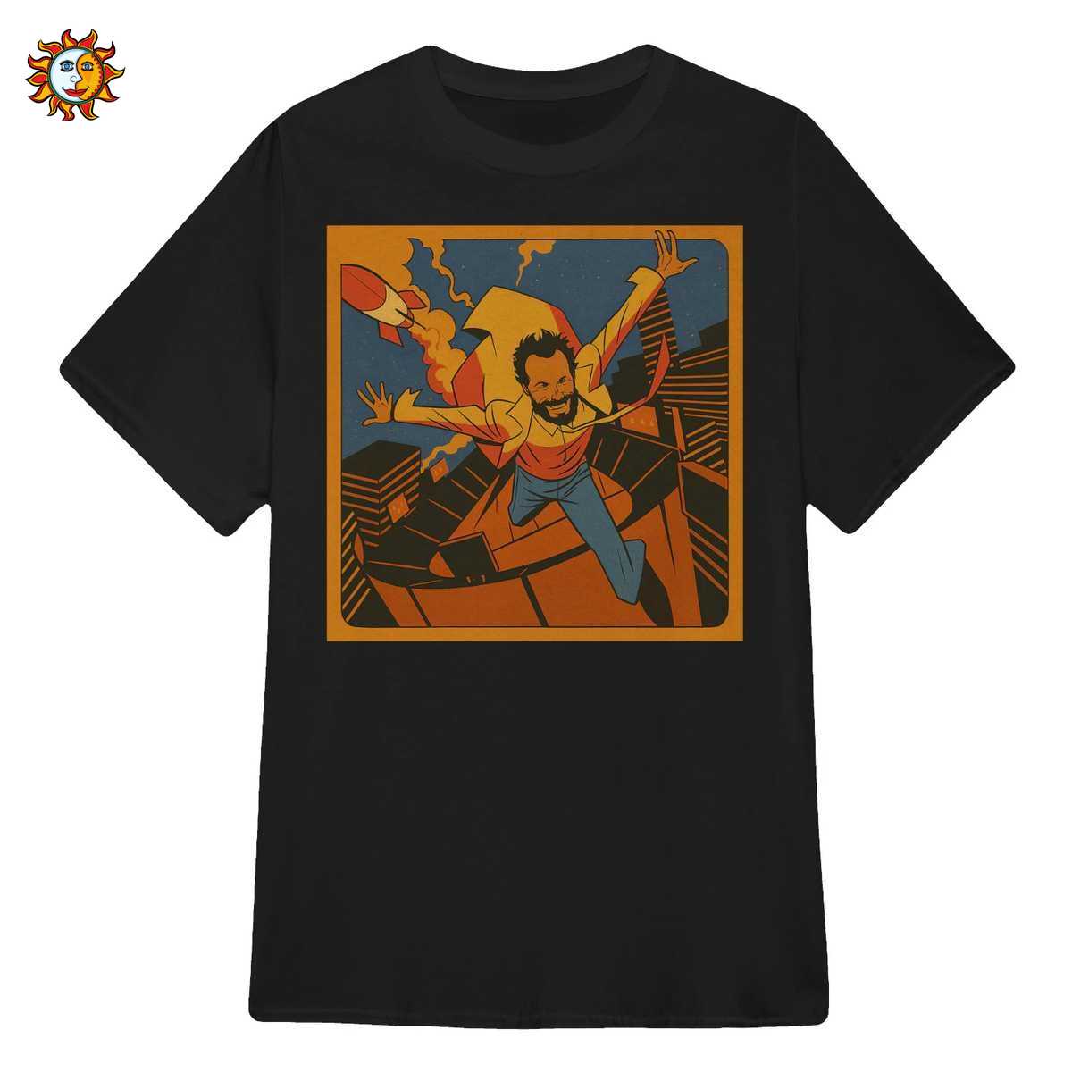 T-shirt Jovanotti Backup Tour 2013 | Maglietta Concerto Stile Fumetto 1 Maglietta Jovanotti Lorenzo Negli Stadi 2013 | T-Shirt Stile Fumetto Retrò Supereroe