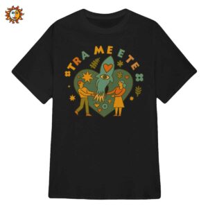 T-shirt Jovanotti 'Tra Me E Te' - Maglietta Vintage con Razzo e Cuore