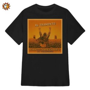 T-Shirt Jovanotti Jova Beach Party Al Tramonto | Maglietta Concerto Uomo Stile Poster