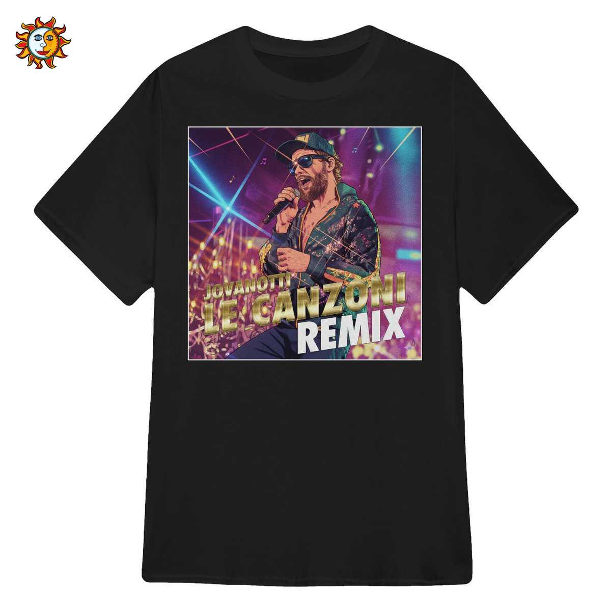 Maglietta Jovanotti Le Canzoni Remix - T-shirt Tributo in Stile Fumetto Retrò 1 Maglietta Jovanotti Le Canzoni Remix - T-shirt Tributo in Stile Fumetto Retrò