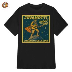 Maglietta Jovanotti Lorenzo Sulla Luna: T-Shirt Vintage Stile Fumetto