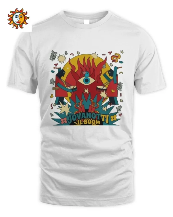 Maglietta Jovanotti Arte Psichedelica Musica Retro Il Boom Unisex Standard T-Shirt