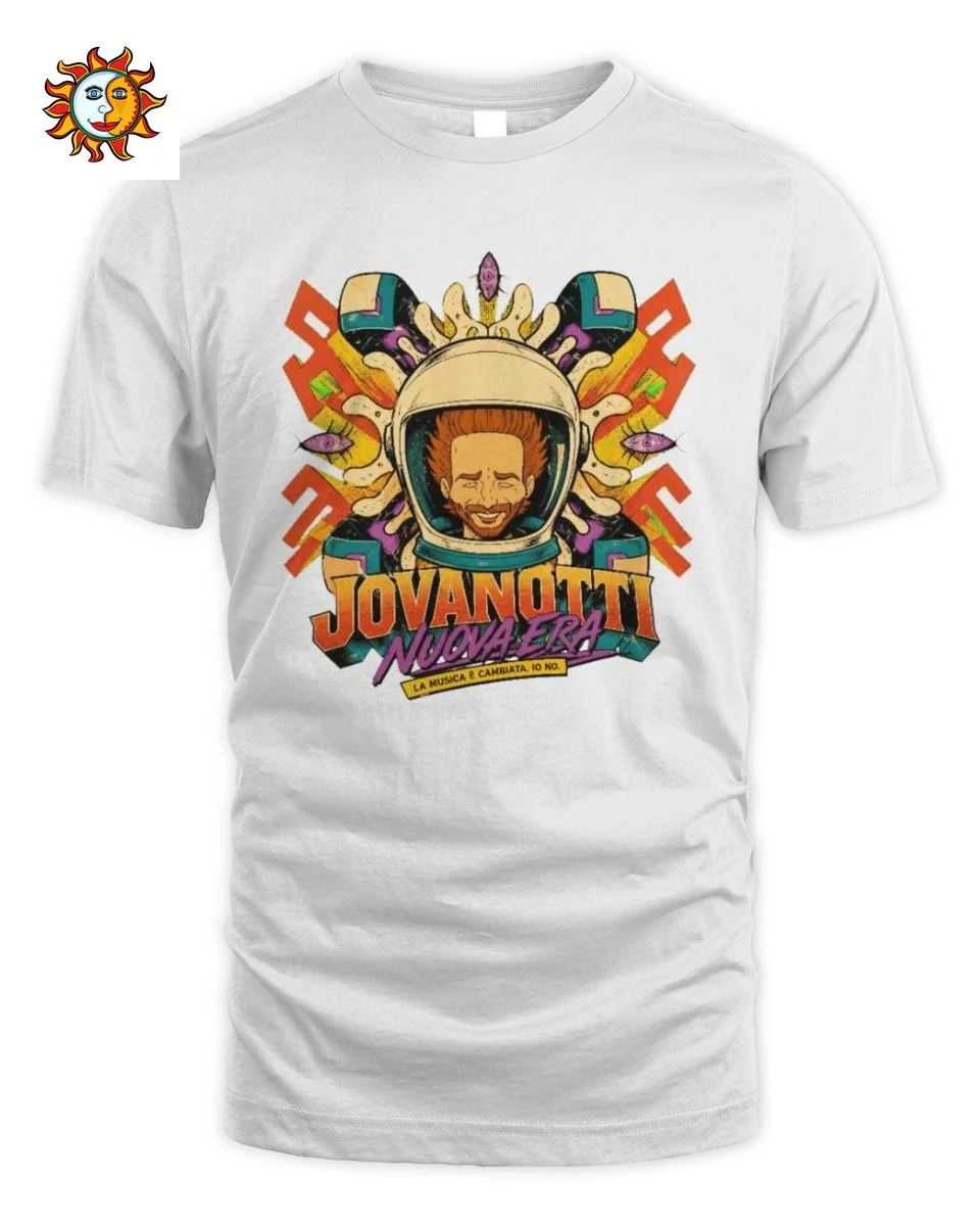 Jovanotti T-Shirt Astronauta Psichedelico Colori Vivaci 1 Maglietta Jovanotti Astronauta Psichedelico Colori Vivaci Unisex Standard T-Shirt