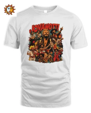 Maglietta Jovanotti Collage Pop Art Concerto Retro Jovanotti Unisex Standard T-Shirt