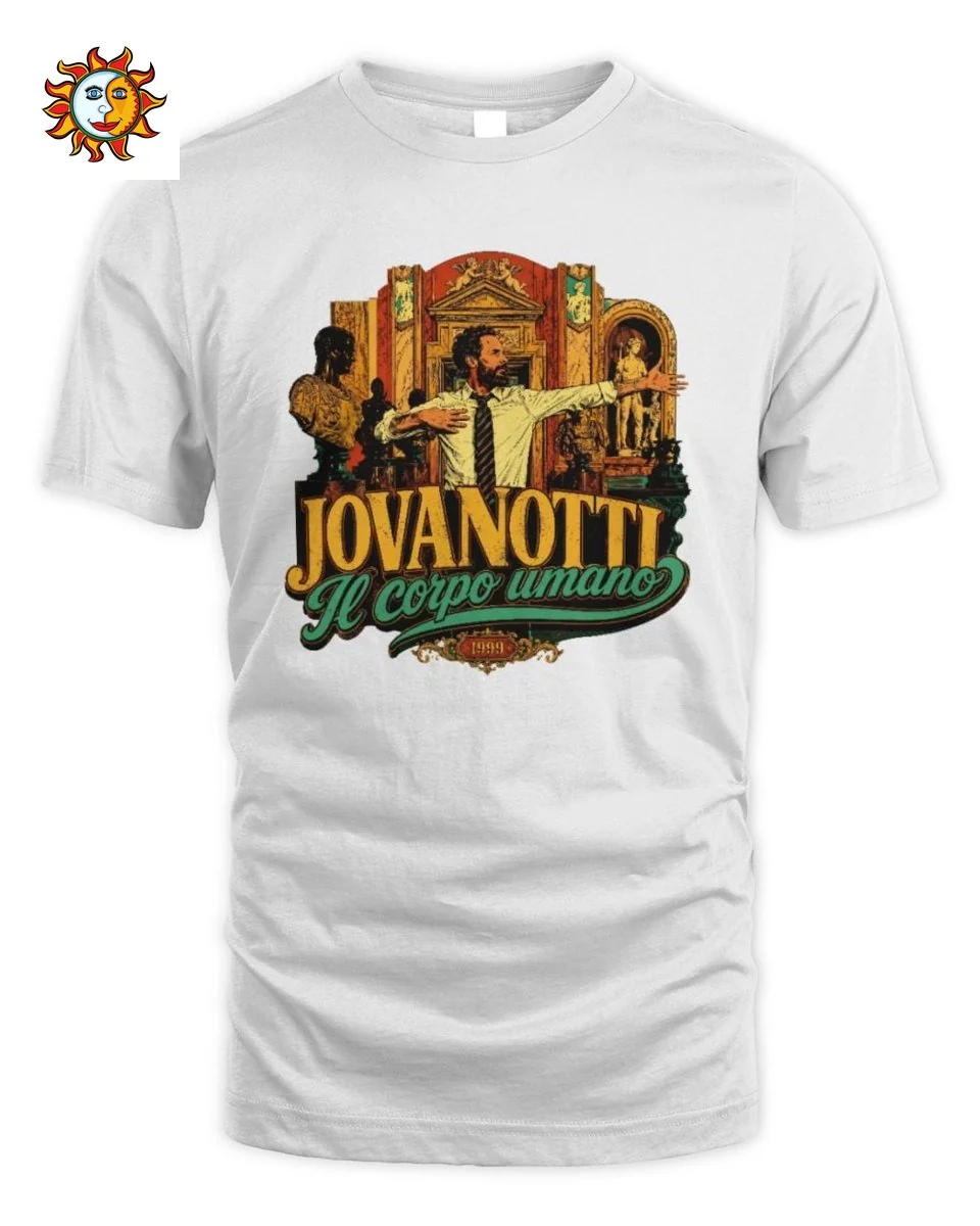 Jovanotti T-Shirt Corpo Umano Illustrazione Pop Art Vintage 1 Maglietta Jovanotti Corpo Umano Illustrazione Pop Art Jovanotti Unisex Standard T-Shirt