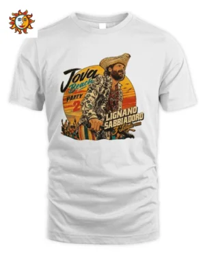 Maglietta Jovanotti Cowboy Al Tramonto Festa In Spiaggia Unisex Standard T-Shirt