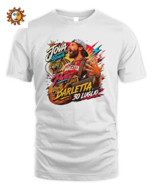 Maglietta Jovanotti Festa Spiaggia Con Tigre Pop Art Unisex Standard T-Shirt