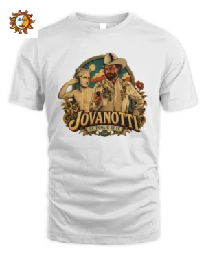 Maglietta Jovanotti Foglie Di Tè Statua E Cowboy Design Jovanotti Unisex Standard T-Shirt
