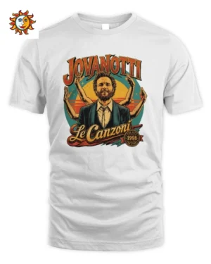 Maglietta Jovanotti Le Canzoni Anni 90 Poster Retro Jovanotti Unisex Standard T-Shirt