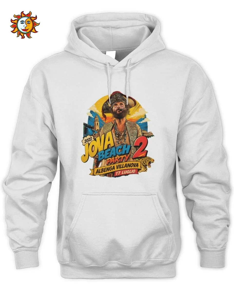 Jovanotti T-Shirt Pirata In Spiaggia Festa Estiva Vintage Vi 2 Felpa Jovanotti Pirata In Spiaggia Festa Estiva Vintage Unisex Hoodie