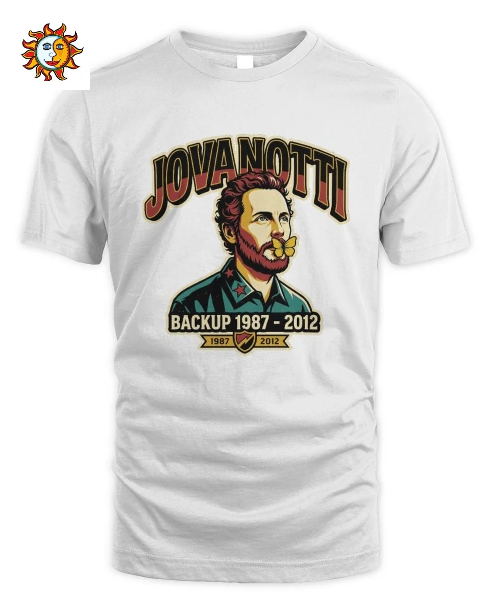 Jovanotti T-Shirt Ritratto Cantante Italiano Musica Pop Vint 1 Maglietta Jovanotti Ritratto Cantante Italiano Musica Pop Vintage Unisex Standard T-Shirt