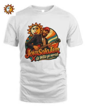 Maglietta Jovanotti Uomo Che Suona Chitarra Grafica Solitaria Jovanotti Unisex Standard T-Shirt