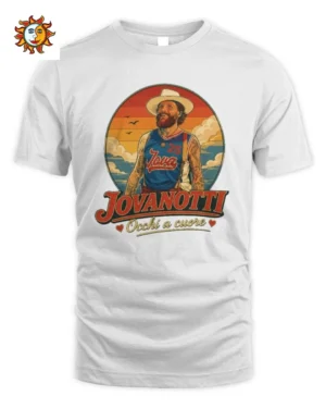 Maglietta Jovanotti Uomo Innamorato Con Cuori Arte Retro Jovanotti Unisex Standard T-Shirt