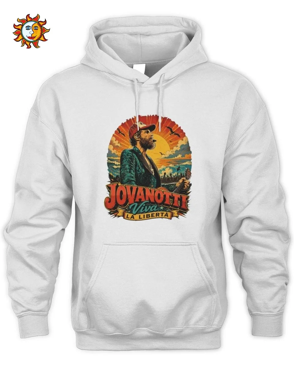 Jovanotti T-Shirt Viva La Liberta Alba E Volo Libero Vintage 2 Felpa Jovanotti Viva La Libertà Alba E Volo Libero Jovanotti Unisex Hoodie